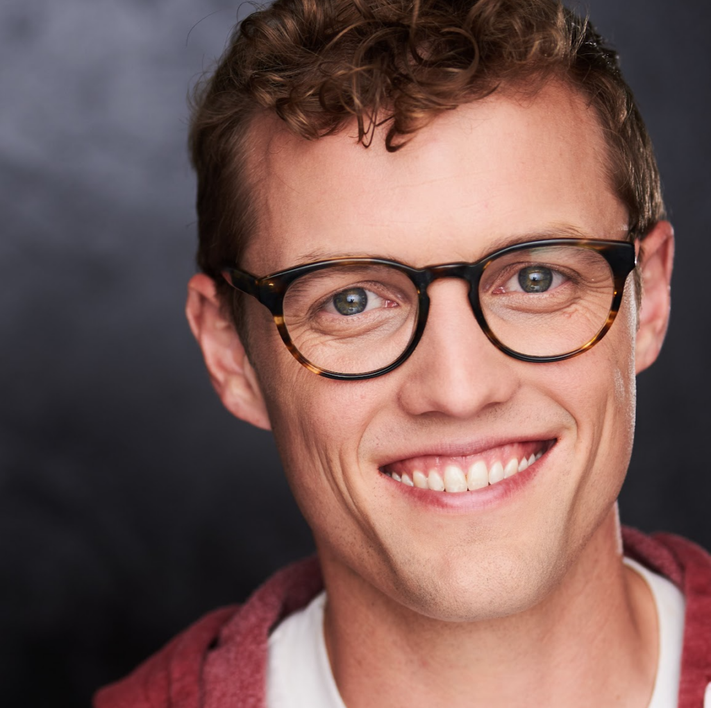 Headshot of Brandon Ruiter. Brandon Ruiter is both an Equity actor and Assistant Producer at the Saugatuck Center of the Arts.